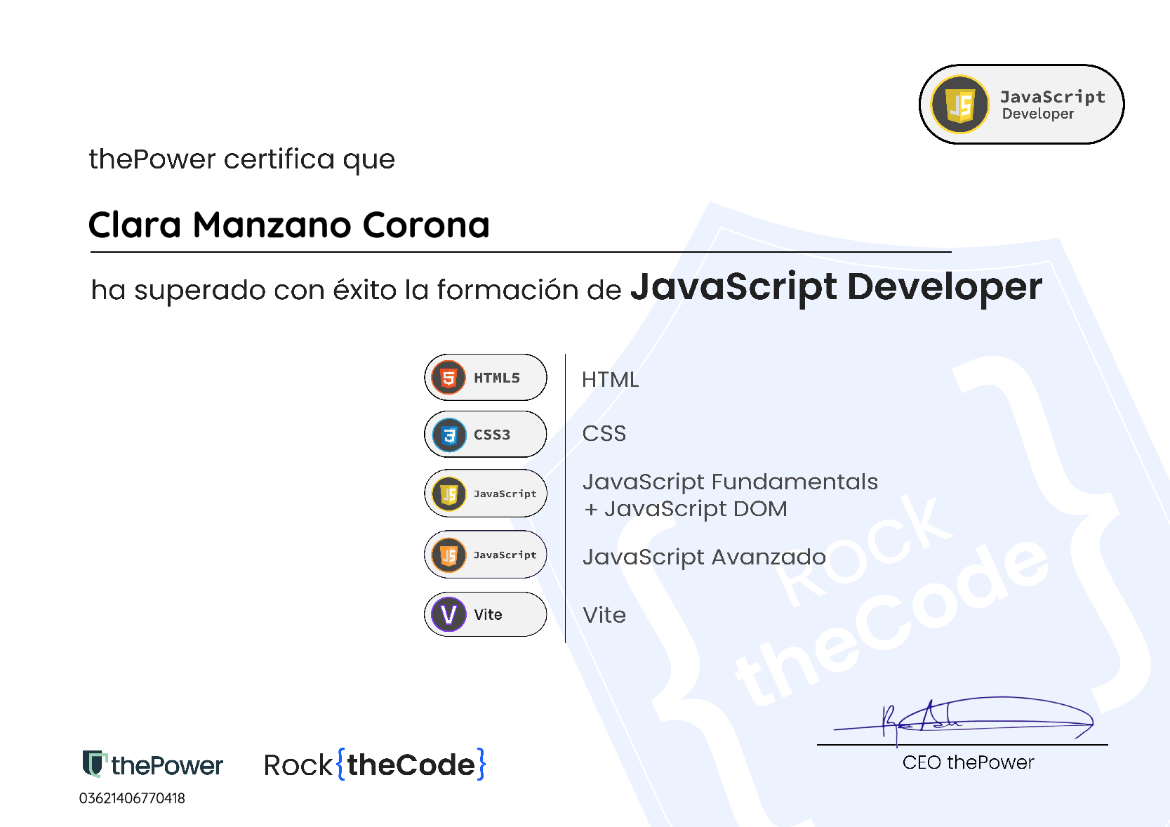 Javascript Developer