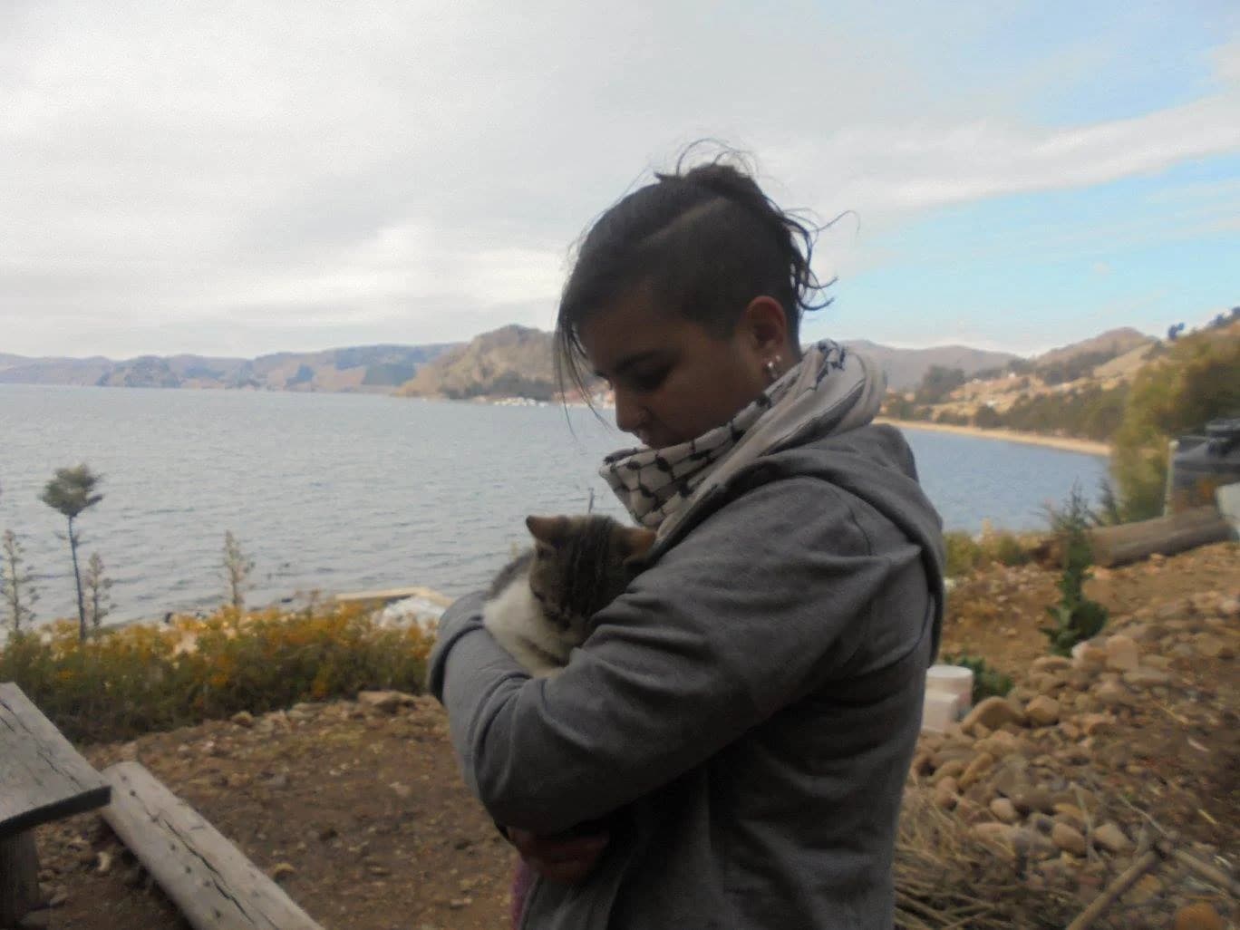 Yo con un gato