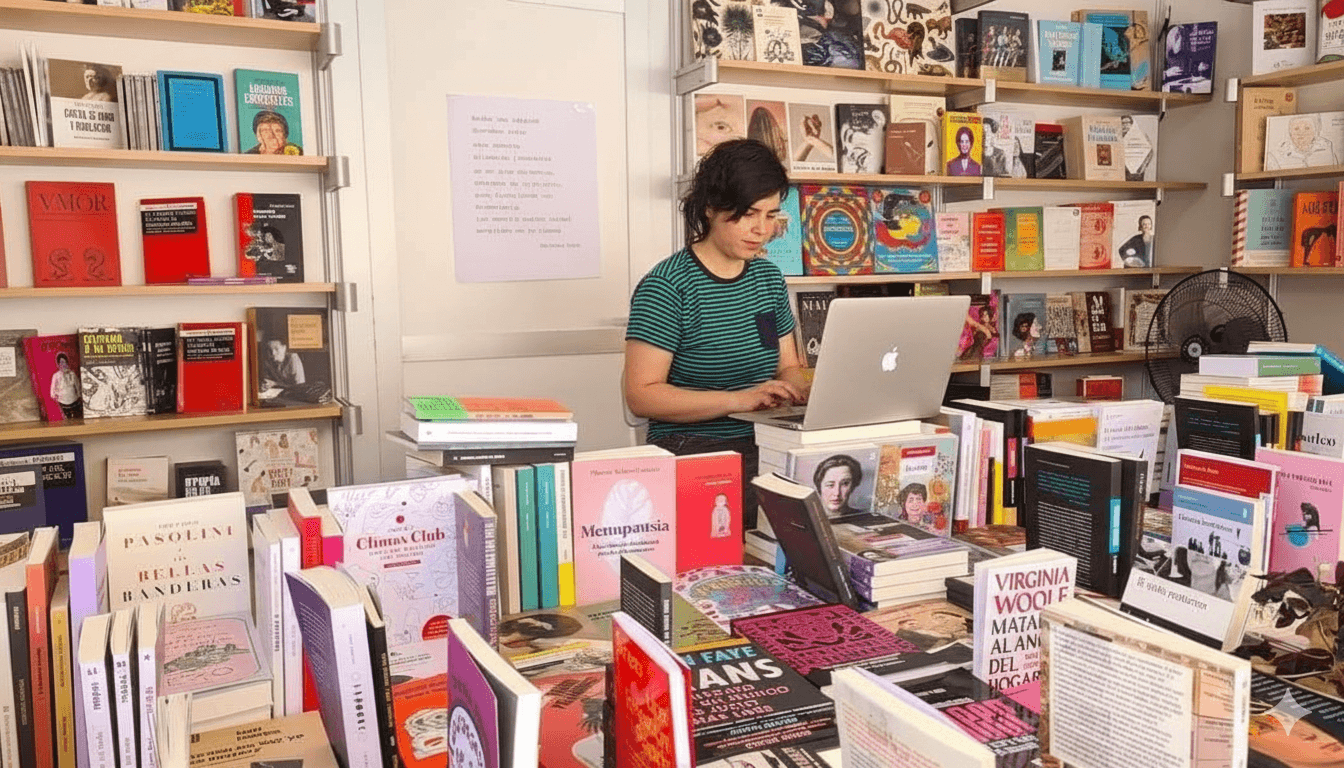 Ambiente de La Otra Librería-Café